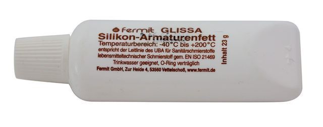 Fermit GLISSA Silikonfett für TW geeignet, (Tube: 23 g), je Tube, 720111000
