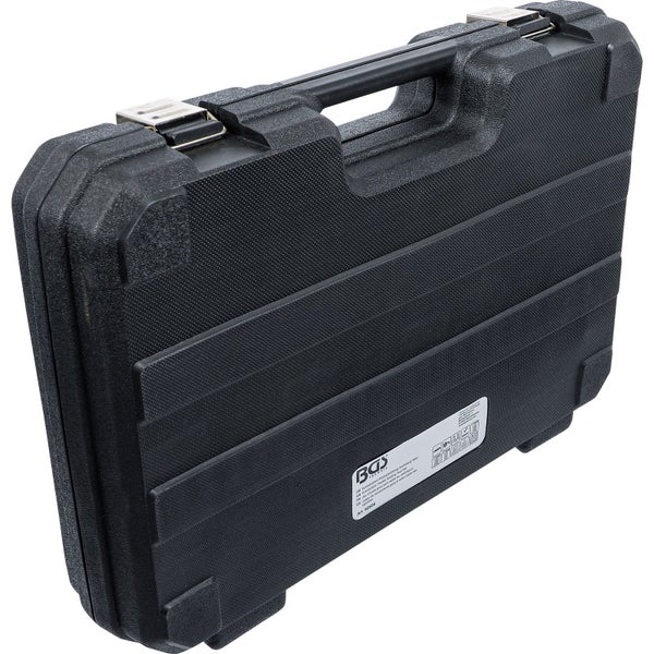 Werkzeugkoffer aus Kunststoff mit Griff und Verschluss