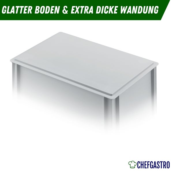 CHEFGASTRO SuperSparSet 3 x Pizzaballenbox Ohne Deckel HxBxT 7,5 x 30 x 40 cm 9 Liter Teigwanne Für Pizzateig Sstapelbare Pizzabox