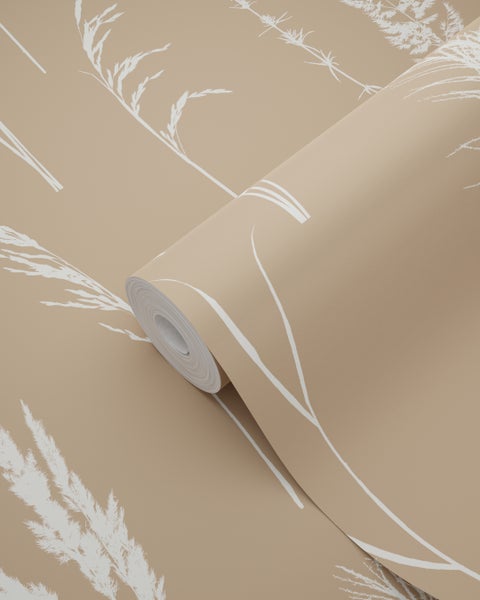 Tapetenrolle mit Gräser-Design