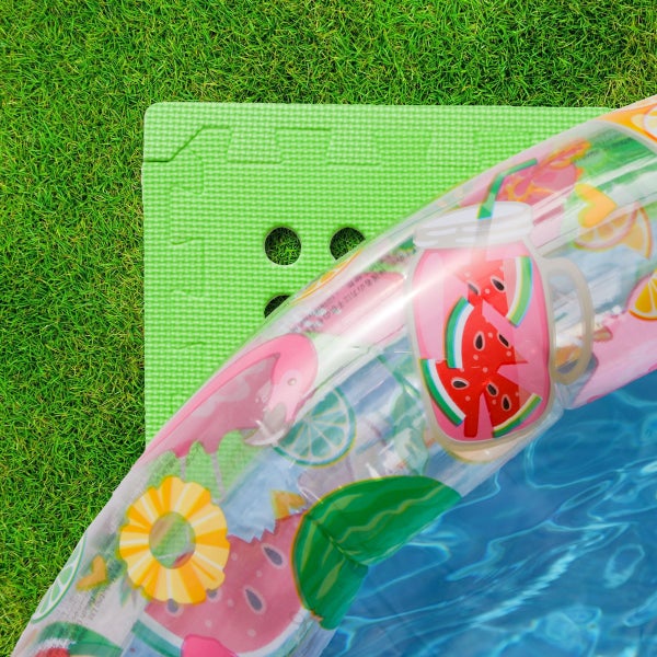 eyepower 5,6 m² Poolunterlage - 16 EVA Matten 62x62 - Outdoor Pool Unterlage - Unterlegmatten Set