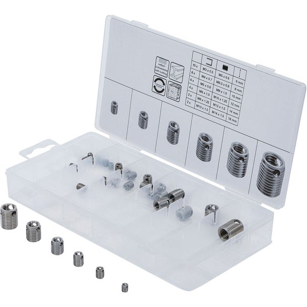 BGS technic Gewindeeinsatz Sortiment, 32 Stück