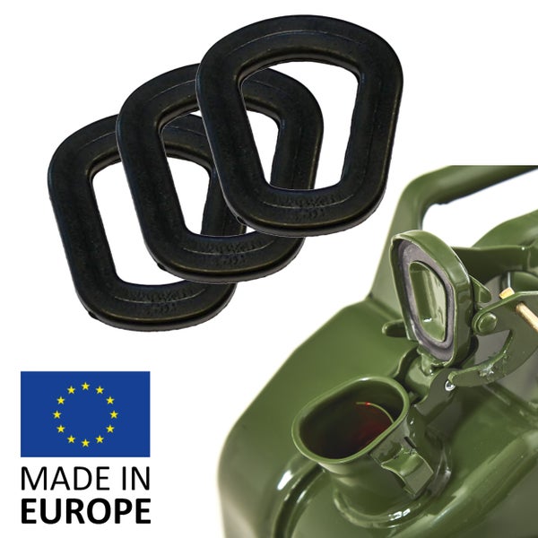 BW® 3x Ersatzdichtung für Ausgießer für Kraftstoffkanister Metall Benzinkanister - 3 Stück - Made in Europe