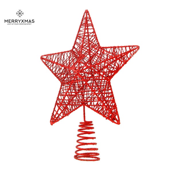 Weihnachtsbaumspitze Stern aus Draht