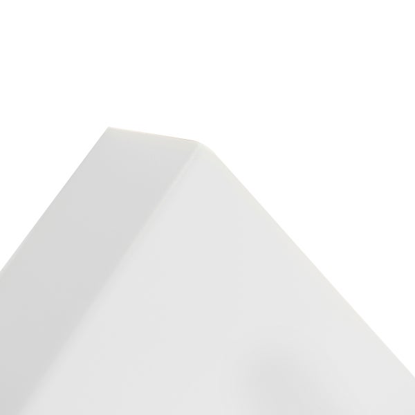 Detailansicht einer weißen Platte