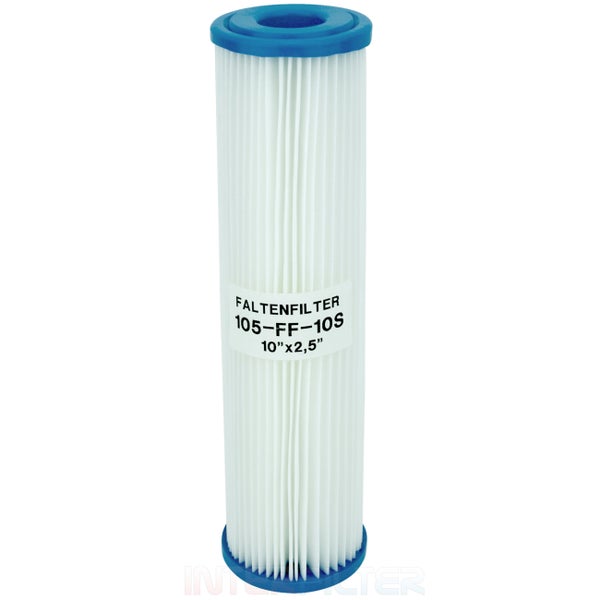 Faltenfilter 105 FF 10S Ersatzfilter für Wasserfilter 10 Zoll mal 2,5 Zoll