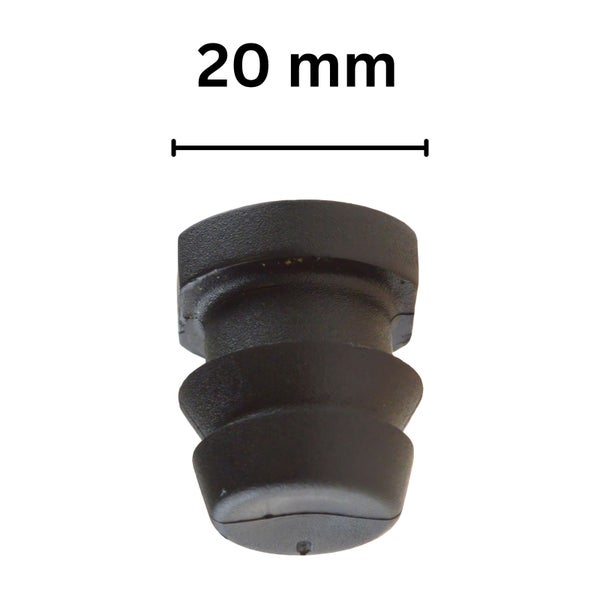 PE Endstopfen 20 mm - PE-Rohr Endkappe