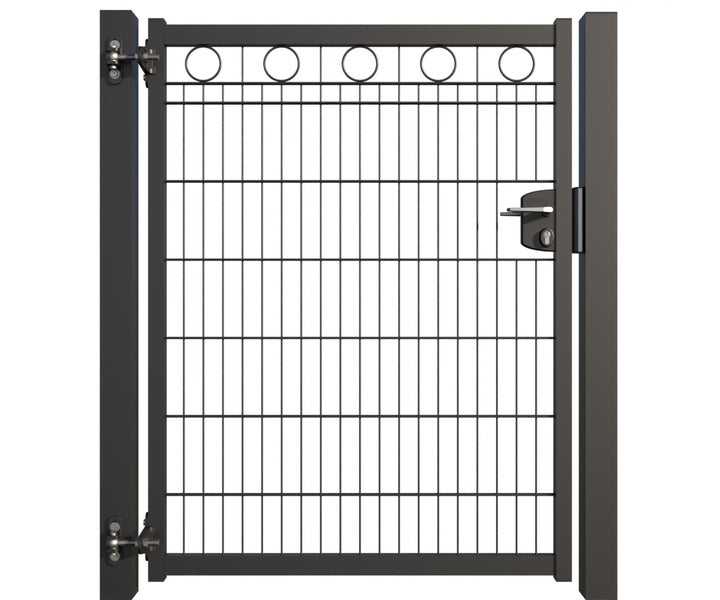 Metallzauntür mit Schloss für den Garten