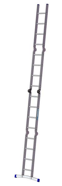 Mehrzweckleiter mit drei Abschnitten und Querbalken