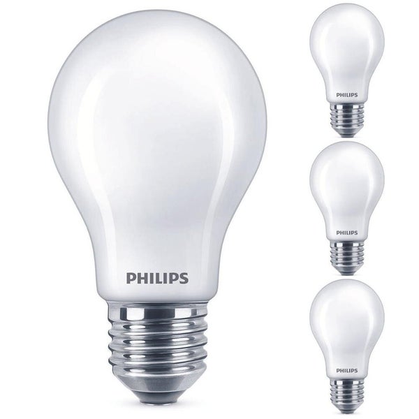 Philips LED Lampe ersetzt 75 W, E27 Standardform A60, weiß, warmweiß, 1080 Lumen, dimmbar, 4er Pack