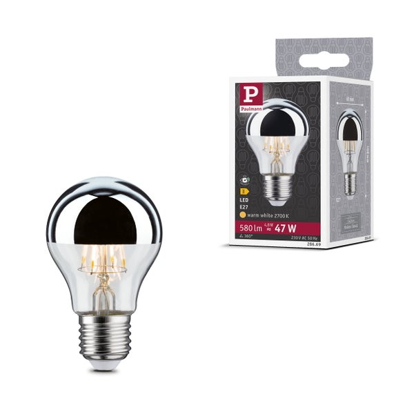 Paulmann LED Spiegelkopf Lampe E27 4,8 Watt warmweiß mit Verpackung