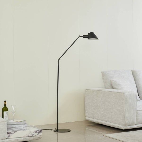 Lindby Stehlampe Corali (Modern) in Schwarz aus Metall (1 flammig, E27) - Stehleuchte Standleuchte Floor Lamp Wohnzimmerlampe Wohnzimmerleuchte