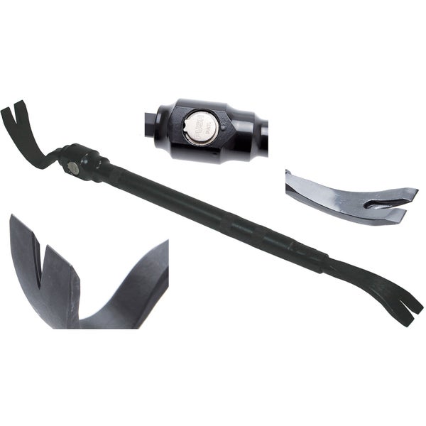 Brecheisen mit zwei Klauenenden und einem drehbaren Kopf