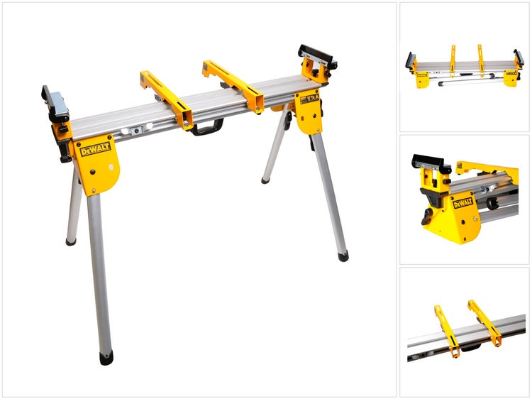 DeWalt Untergestell für Kappsäge aus Metall für sicheren Stand und flexibles Arbeiten in der Werkstatt.