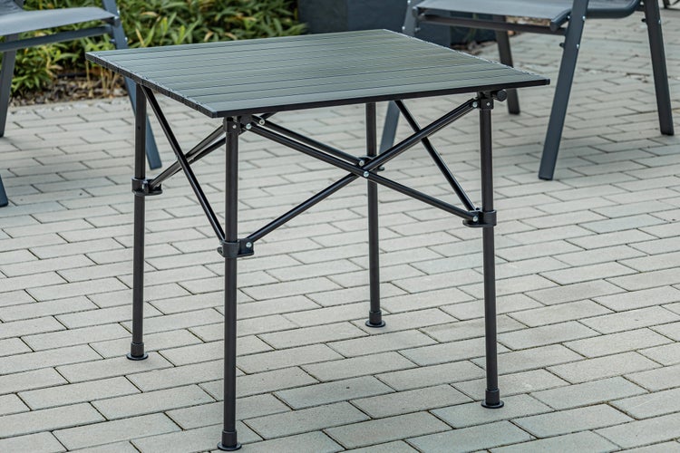 Ondis24 Campingtisch Aluminium Klapptisch, schwarz