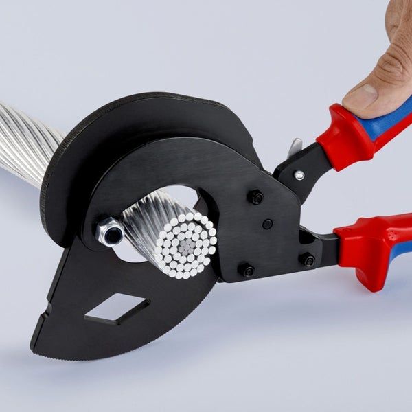 Knipex ACSR Freileitungsschneider (Ratschenprinzip)für Freileitungsseile mit Stahlkern - 9532340SR