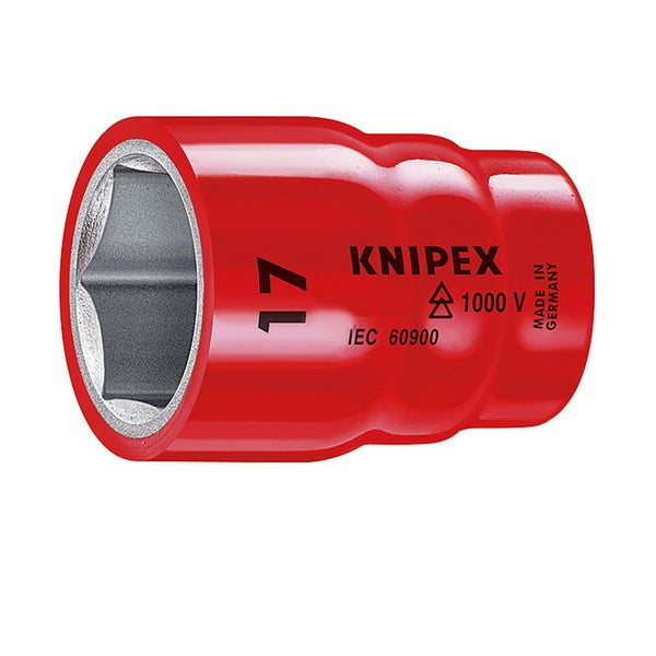 Knipex Steckschlüssel-Einsatz, Größe 17, mit VDE-Kennzeichnung