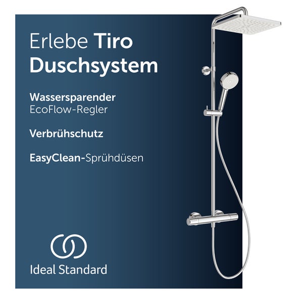 Ideal Standard Tiro Duschsystem mit Kopf- und Handbrause
