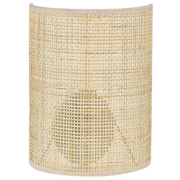 Wandlampe DEMITRIE Rattan Naturfarben