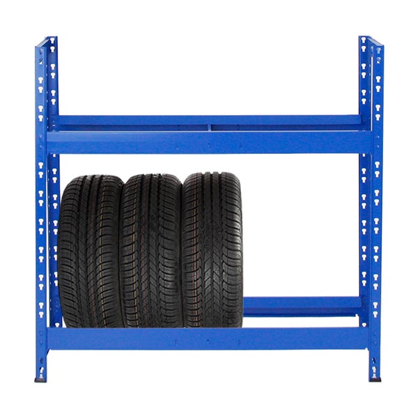 PROREGAL Reifenregal Tiger HxBxT 100 x 110 x 35 cm bis zu 8 Reifen auf 2 Ebenen Blau