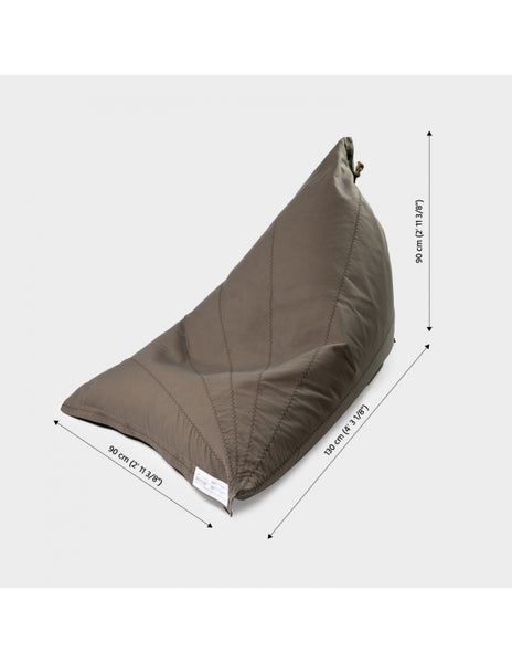 Sitzsack Pouf Outdoor Taupe 90X90X90Cm - Maanta® Randa