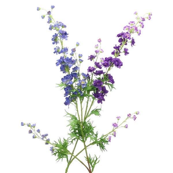 FRANK FLECHTWAREN | Blume Rittersporn, 2er Set, 20 x 15 x 85 cm, KUNSTSTOFF