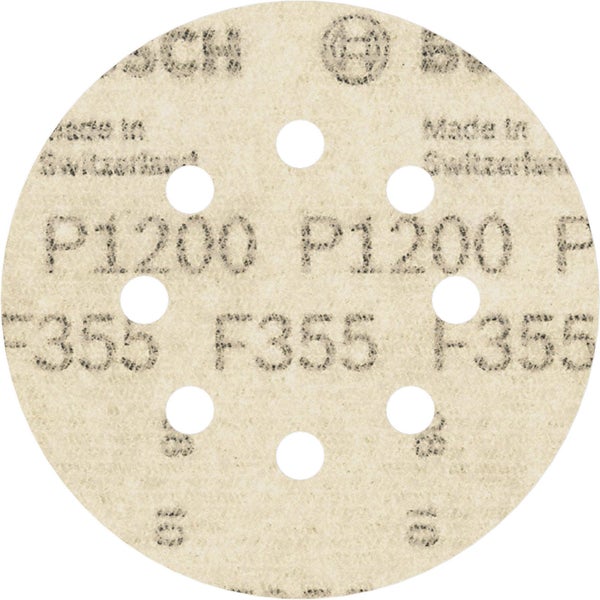 Schleifscheibe mit Körnung P1200 und acht Löchern