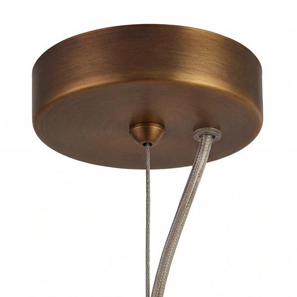 Deckenhalterung für Hängeleuchte mit Kabeln