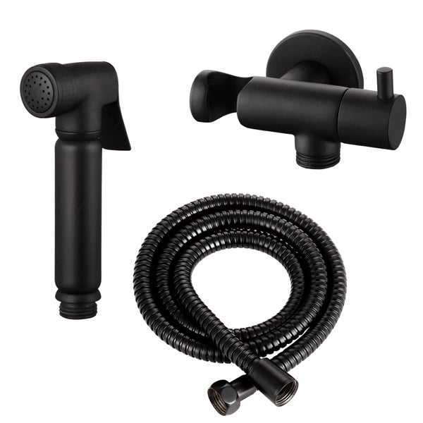 Bidet-Brausegarnitur mit Handbrause, Wandhalterung und Schlauch