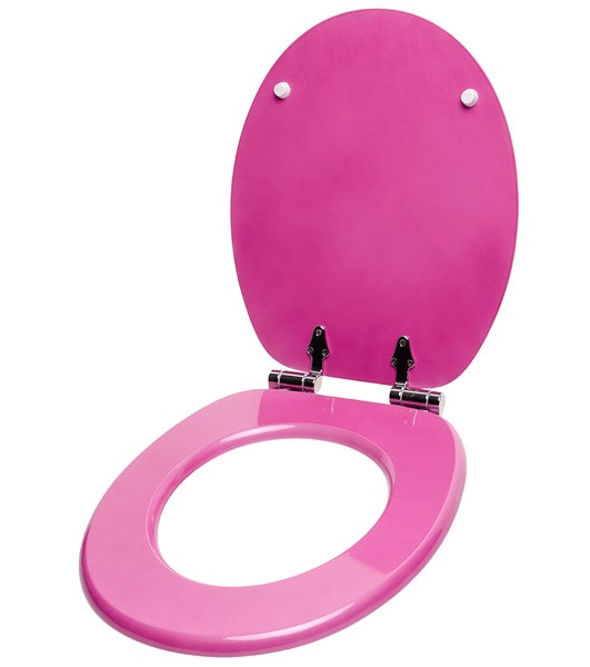 WC-Sitz mit Absenkautomatik Glitzer Pink