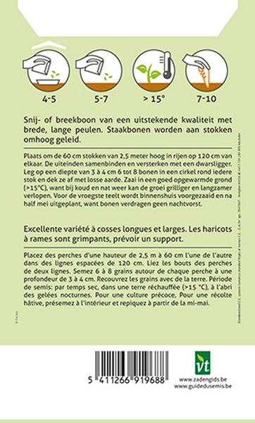 Informationen zu Anzucht und Aussaat von Stangenbohnen
