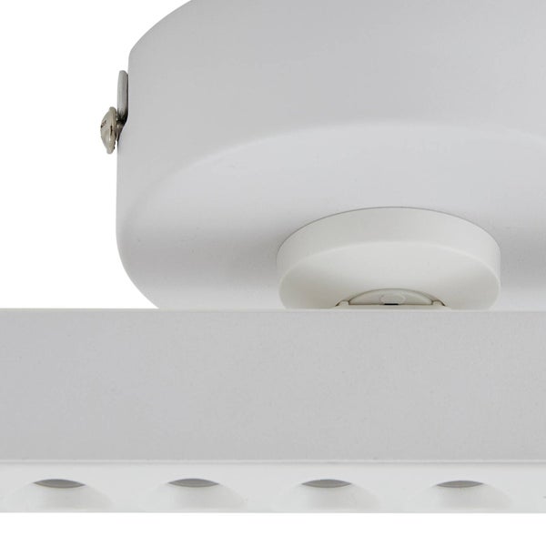 Lindby LED Deckenlampe Eldrin dimmbar (Modern) in Weiß aus Metall (1 flammig, ) - Deckenleuchte Wandleuchte Strahler Spot Lampe Wohnzimmerleuchte