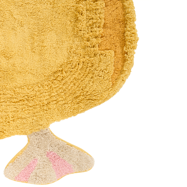 Badezimmermatte in Form einer Ente aus weichem Flor