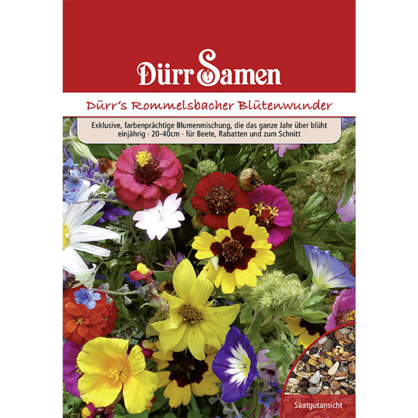 Blumenmischung Rommelsbacher Blütenwunder mit Vermiculite Saatgut von Dürr Samen
