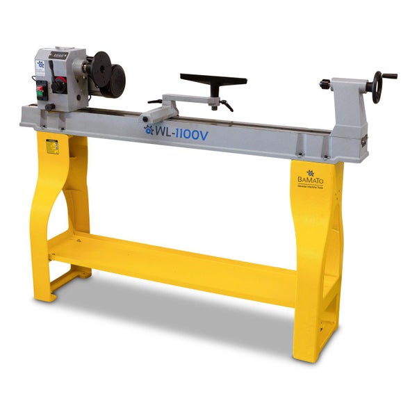 Drechselbank mit Untergestell für Holzbearbeitung