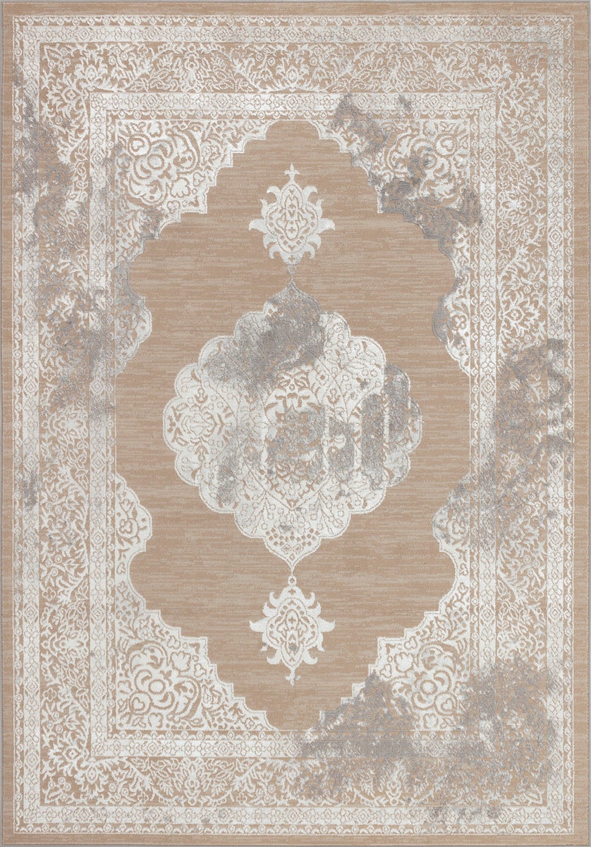 Vintage Orientalischer Teppich - Beige/Weiß - 120x170cm - AZRA