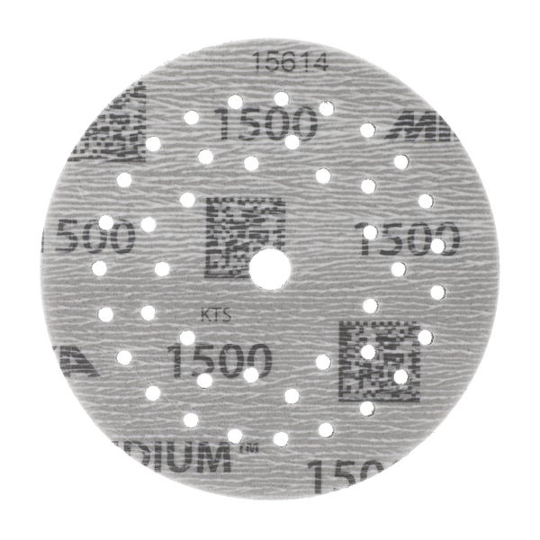 Mirka Iridium Soft Schleifscheiben Ø 125 mm / Korn P1500 / Klett Multifit / 20 Stück / schaumbasiertes Schleifmittel für präzises Trockenschleifen, Klarlackschliff, Finish