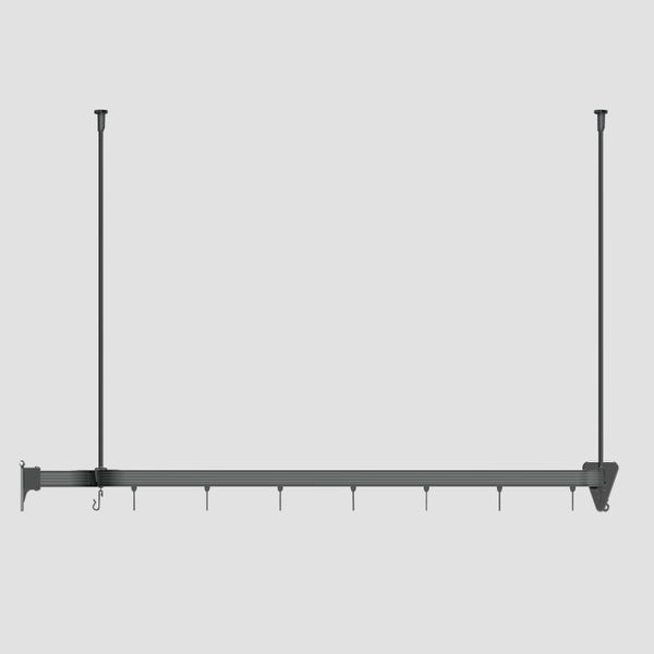 Duschvorhangschiene Flexi, Schwarz Matt