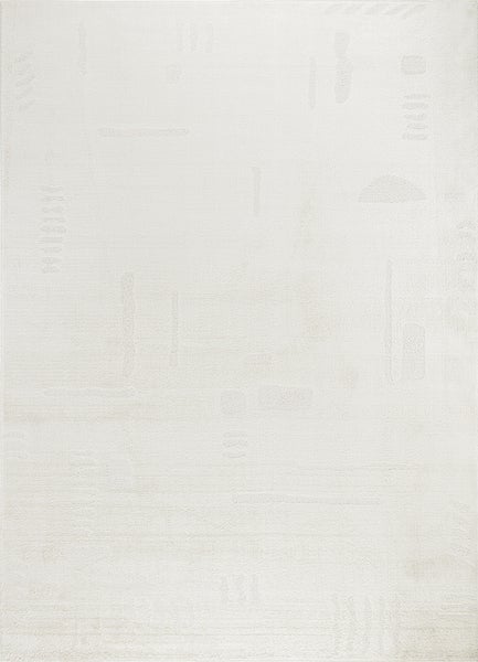 Moderner Skandinavischer Teppich Elfenbein/Weiß 160x213 cm RITA