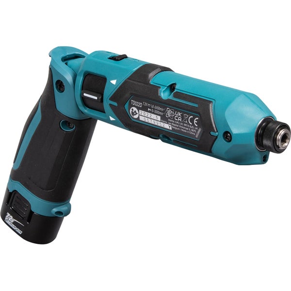Makita TD022DSE Akku-Knickschlagschrauber 7,2 V / 1x 1,5 Ah Akku + Ladegerät
