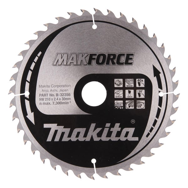 Makita MAKFORCE Sägeblatt 210x30x40Z - B-32356