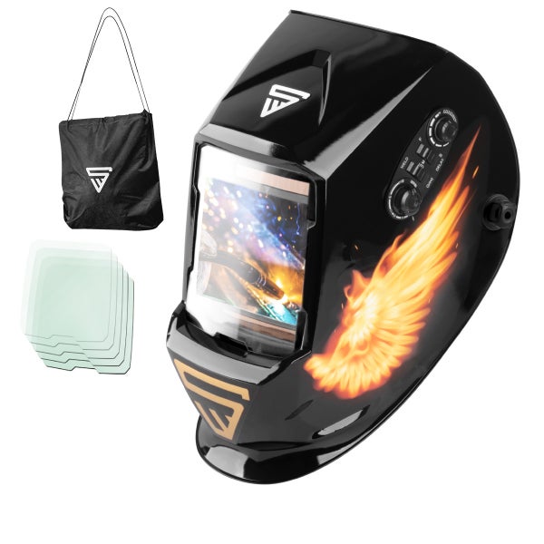 STAHLWERK Automatik Schweißhelm ST-990 SE Sonderedition Fire 3 in 1 Real Colour