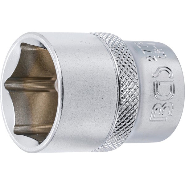 BGS Steckschlüssel-Einsatz Sechskant Antrieb Innenvierkant 12,5 mm (1/2) SW 7/8 - 2778
