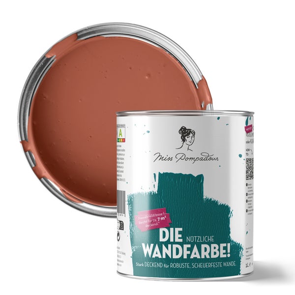 Geöffnete Dose Miss Pompadour Wandfarbe