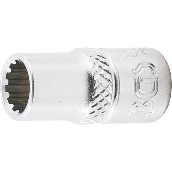 BGS Steckschlüssel-Einsatz Gear Lock Antrieb Innenvierkant 6,3 mm (1/4) SW 7 mm - 10107
