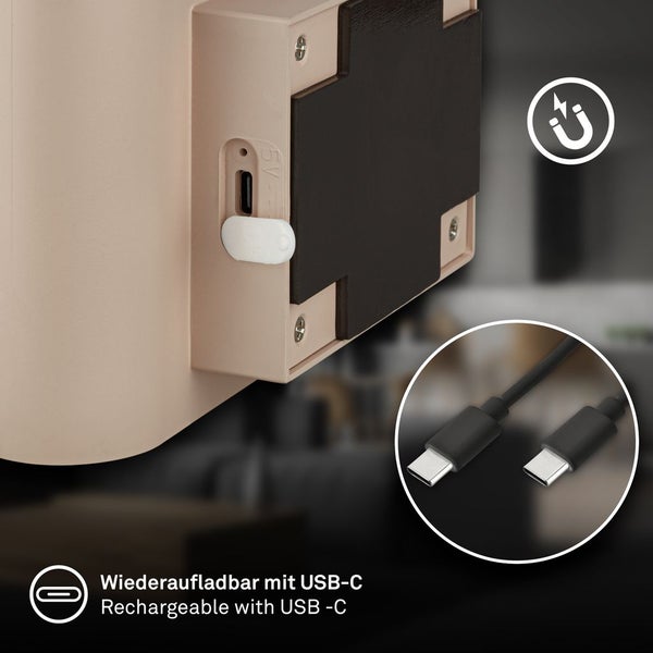 LED Wandleuchte Wandlampe ohne Stromanschluss Bewegungsmelder Akku ohne Bohren