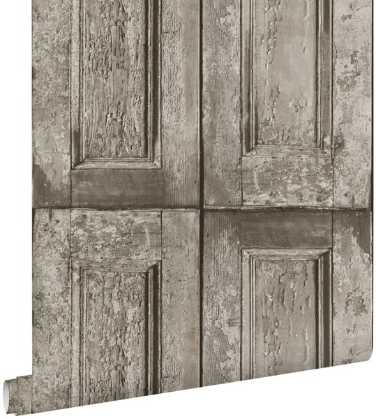 ESTAhome Tapete Paneeltüren Taupe - 53 cm x 10,05 m - 138210