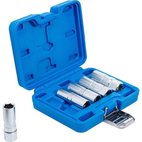 BGS Zündkerzen-Einsatz-Satz Sechskant Antrieb Innenvierkant 12,5 mm (1/2) SW 14 - 21 mm 5tlg. - 6641