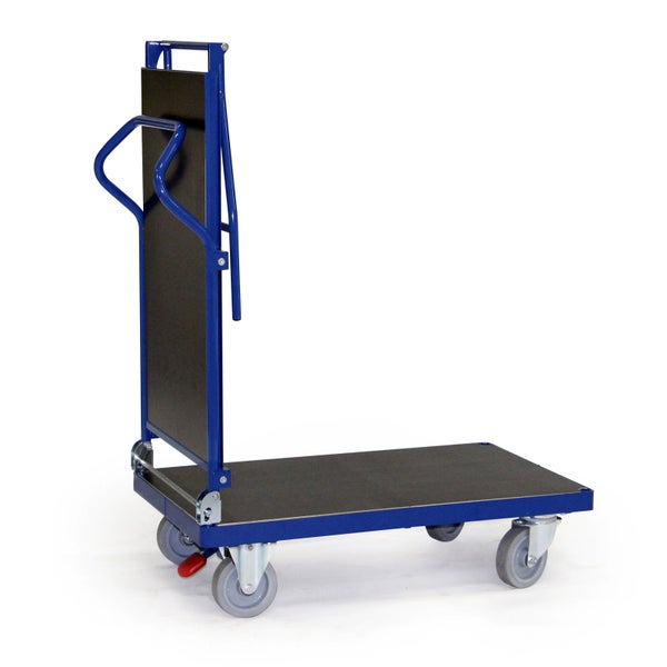 Tischwagen mit klappbarer Rückwand