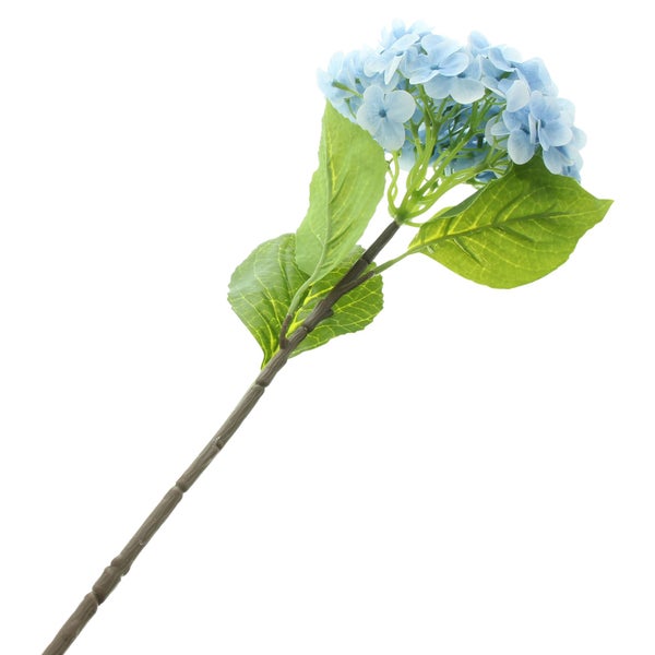 FRANK FLECHTWAREN|Kunstblume Blaue Hortensie, Ø 20 x 70 cm, KUNSTSTOFF, METALL